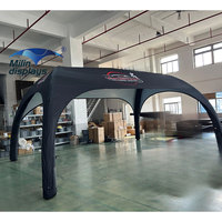 Tente araignée gonflable personnalisée pour promotion extérieure, idéale pour les événements sportifs de course automobile et de rallye