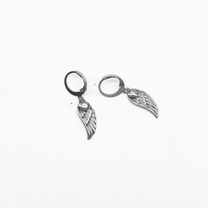 Pendientes colgantes de ala de ángel de plata tibetana yunnique para mujer, joyería de moda con diseño de plumas y forma geométrica - Product Image 5