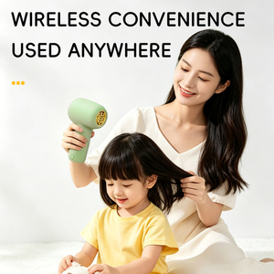 Wireless Baby <b>Hair</b> <b>Dryer</b> Low Noise Constant Temperature <b>Portable</b> Lightweight Plastic Drying Fan for Children - Product Image 3
