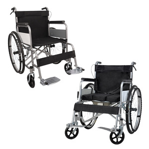 Portable Folding Carbon Steel Wheelchair With U Brake For <b>Elderly</b> Home Hospital Use - Product Image 2