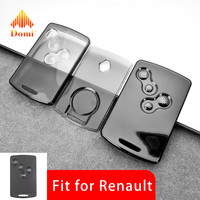 Housses de clés de voiture en TPU transparent en stock du fournisseur chinois DM, adaptées aux Renault, avec découpe précise et compatibles OEM