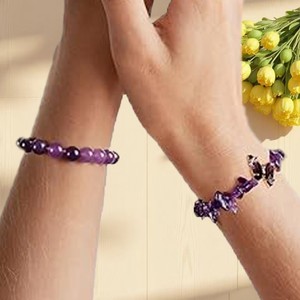Natural Stone Ball Beads Butterfly Bracelets 6mm 8mm 10mm <strong>Agate</strong> Hand <strong>String</strong> Gemstone Crystal Bead Trendy Women Men - Product Image 5
