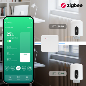 Valvola Termostatica <span class=keywords><strong>per</strong></span> Radiatore TRV Smart Tuya 2025 con Zigbee Nuovo Design Flessibile e Funzione di Risparmio Energetico - Product Image 4