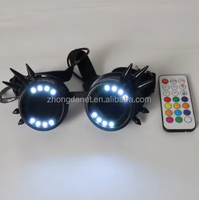 Mode LED Kaléidoscope Lunettes Plus de 350 Modes Lumières Intenses Lunettes DJ Rave Costume Party Halloween Lunettes