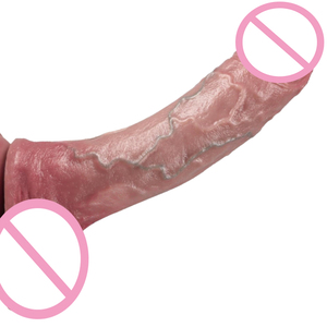 Dildo Realistico in Silicone con Prepuzio Scorrevole e Testicoli Mobili, Stimolatore Punto G, Impermeabile, Giocattolo Sessuale per Principianti e Esperti - Product Image 1