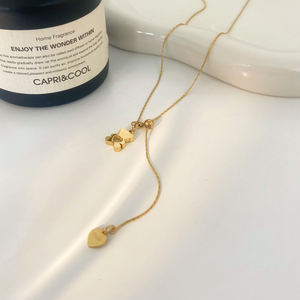 Corazón hueco diseño <span class=keywords><strong>de</strong></span> oso <span class=keywords><strong>de</strong></span> peluche hebilla extraíble ajustable joyas <span class=keywords><strong>de</strong></span> acero inoxidable collar <span class=keywords><strong>de</strong></span> clavícula <span class=keywords><strong>de</strong></span> acero <span class=keywords><strong>de</strong></span> titanio - Product Image 2