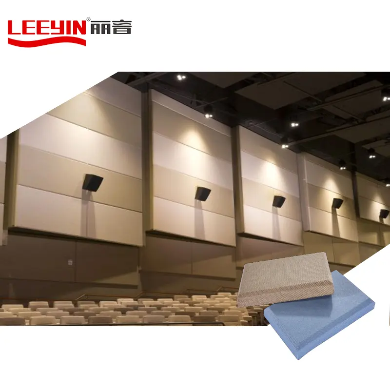 Leeyin Panel Suara Dinding Akustik, Panel Suara Dinding Akustik, Kain Panel Dinding Akustik, Anti Jamur, Teater Bioskop