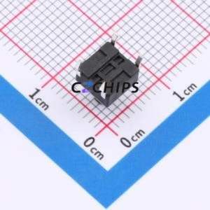 ZX-QC66-7.5CJ Tactile Switch Through hole Component THT-4P,6x6mm Switch Single Pole Single Throw Round Button 2.6N Through Hole - Product Image 2