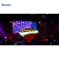 Cabina de DJ de pantalla LED de fachada con forma de diamante creativa 3D con fachada LED innovadora para imágenes mejoradas