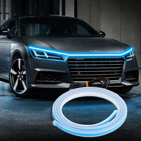 Carolyn balayage capot de voiture bandes lumineuses 1.5M/1.8M modifié atmosphère décorative streamer lumières universel dynamique capot lumières