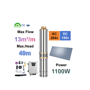 Système de <span class=keywords><strong>pompe</strong></span> de <span class=keywords><strong>forage</strong></span> solaire basse tension 1.5HP 4 pouces AC/DC 13m3/h 49m AC/DC moteur <span class=keywords><strong>pompe</strong></span> submersible en acier inoxydable - Product Image 1