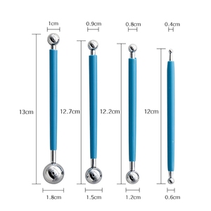 30 ชิ้นโพลีเมอร์การสร้างแบบจําลองดินเครื่องมือแกะสลักเครื่องปั้นดินเผาเซรามิค Indentation ชุดสําหรับผู้เริ่มต้น Smoothing ชุด - Product Image 4