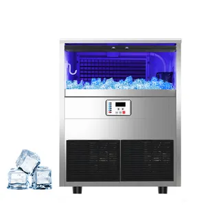 Venta caliente 800W eléctrico 7*18 máquina de hacer hielo comercial fabricante de cubitos de hielo bloque máquina de hacer hielo para snack bar