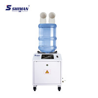 Humidificateur à ultrasons multifonctionnel électrique de 9 kg/h, capacité commerciale et industrielle, avec réservoir en acier inoxydable et capacité de 20 L