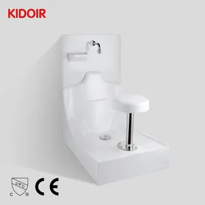 Kidoir grosir Modern Mesjid Ablution Bath Muslim Wudu wastafel Lavabo wastafel kaki dan tangan bak mandi untuk ruang cuci