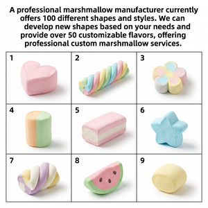 Produttore all'Ingrosso di <span class=keywords><strong>Caramelle</strong></span>: Marshmallow Assortiti in Varie Forme, Confezione da 1 kg, Certificati BRC e Halal, Etichette Personalizzate - Product Image 2