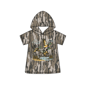 T-shirt à manches courtes pour bébé garçon, imprimé camouflage personnalisé BT1778, vêtement d'été à capuche pour enfants - Product Image 3