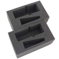 Boîte en mousse EVA personnalisée Inserts pour caisse à oeufs Couche supérieure pour appareil photo Étui rigide Pick and Pluck Foam Pack Pièces métalliques noires Protection Foa