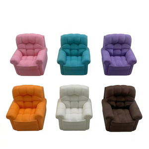 บ้านตุ๊กตา PLA รุ่นใหม่ ปี 2026 ชุดโซฟาขนาดเล็ก 6 สี ของตกแต่ง ของเล่นพิมพ์ 3 มิติ บรรเทาความเครียด - Product Image 4