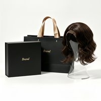 Boîtes d'emballage de luxe personnalisées pour perruques, ensemble de boîtes cadeaux pliables pour perruques, pour mèches de cheveux et emballages de marques capillaires
