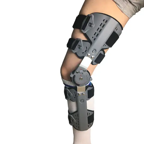Soporte de articulación de rodilla con almohadilla de silicona y estabilizador lateral Fijación del dolor después de una cirugía o equipo de protección contra lesiones