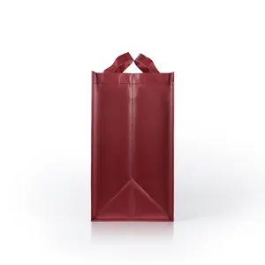 カスタムロゴプリントPP素材トートバッグカラフルな環境にやさしい包装用不織布ショッピングバッグ