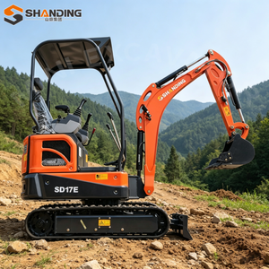 รถขุดขนาดเล็กอเนกประสงค์ จัดส่งรวดเร็ว มาตรฐาน CE EPA Euro 5 เครื่องยนต์ Kubota รถขุดขนาดเล็ก 1.7 ตัน รถขุดตักดิน รถขุดจีน - Product Image 1