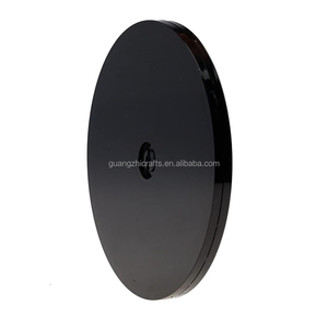 Đen Acrylic Turntable Organizer vòng nhựa lười biếng Susan Organizer - Product Image 3