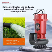 Pompe submersible centrifuge électrique domestique pour eaux usées, pompe de drainage des eaux usées à haute pression