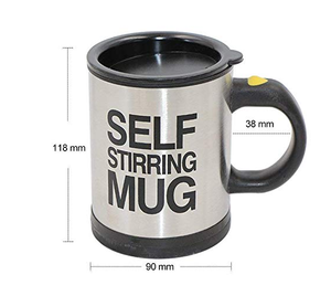 Tasse à café à agitation automatique électrique avec logo personnalisé 304 tasse à mélanger en céramique pour le bureau - Product Image 6