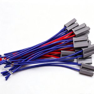 2针灰色塑料公头连接器预压接线束定制颜色PVC绝缘电缆组件，适用于家用电器 - Product Image 2