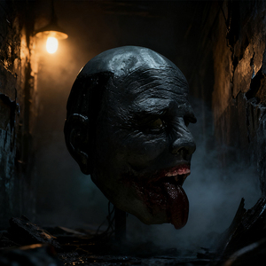 Maschera completa in lattice Zombie per adulti dettagliata Costume Horror - Product Image 4