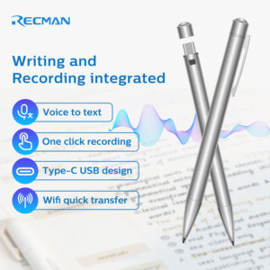 Mini <span class=keywords><strong>Dictaphone</strong></span> Portable 32 Go avec IA, Enregistreur Vocal Numérique IC, Lecteur MP3, pour Réunions et Affaires - Product Image 3