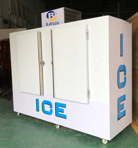 Réfrigérateur-congélateur industriel pour glaçons de 2350 L, pour l'extérieur, avec stockage de glaçons ensachés, sans givre - Product Image 1