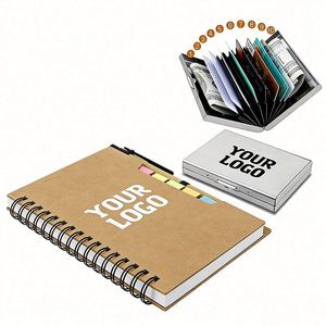 Wholesale Paper Cover Spiral Pad With Custom Logo Mini Notebook Business Promo Gift <b>Note</b> Pads Memo <b>Sticky</b> Notepad and Pen - Product Image 1