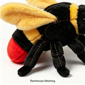 Peluche de Avispa Realista Personalizado al por Mayor, Insecto de Peluche, Recuerdo de Zoológico, Juguete Educativo para Niños, Regalo Promocional con Logotipo Personalizado - Product Image 2