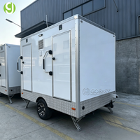 Toilettes mobiles Goeasy, toilettes portables d'extérieur, remorque avec lumière et miroir