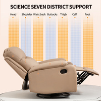 Directement de l'usine mode personnaliser PVC cuir décontracté rehausseur chaise berçante canapé simple fauteuil de canapé inclinable