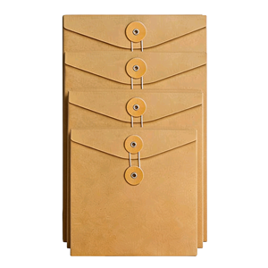 Borsa Portadocumenti Grande Capacità Personalizzata A4 A5 in <span class=keywords><strong>Carta</strong></span> Kraft Rinforzata per Archiviazione Dati e Raccolta Documenti - Product Image 1