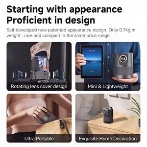 <b>Mini</b> Laser Projector for Home With Built-in <b>Speakers</b> and Rechargeable Battery A3+ Portable Design Compact Size for Home - Product Image 5