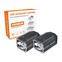 U313 Mini projecteur à grille, accessoires de voiture, système d'éclairage automobile, lumière LED multicolore, feu antibrouillard pour moto