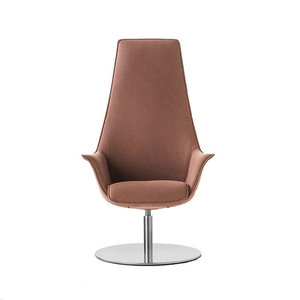 Sillas comerciales para sala de recreo, silla de oficina superior de gama alta con pierna de alumbre, sillón de recepción de cuero con respaldo alto para sala de oficina - Product Image 6
