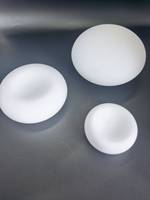 Abat-jour en verre soufflé givré blanc laiteux sur mesure, vente en gros, abat-jour suspendu pour luminaire de plafond