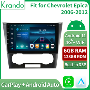 Krando 9 pollici Autoradio Stereo per <span class=keywords><strong>Chevrolet</strong></span> <span class=keywords><strong>Epica</strong></span> 2006-2012 Android Autoradio lettore Radio multimediale Wireless CarPlay GPS 4G WIFI - Product Image 3