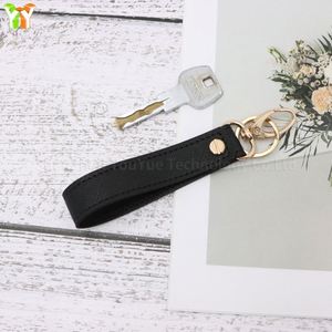 Llavero de cuero PU para coche, llavero en blanco para grabar, llaveros en blanco para manualidades DIY - Product Image 2