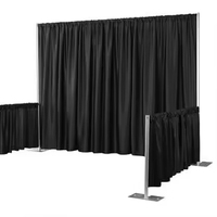 Présentoirs personnalisés pour salons professionnels/tuyau et drapé réglables/fabricant de location de drapé de tuyau