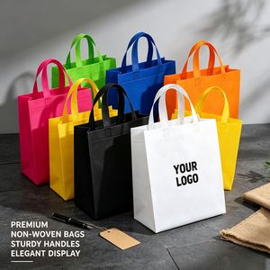 กระเป๋าหิ้วผ้า Non Woven คุณภาพสูง พิมพ์โลโก้ตามสั่ง สำหรับงานส่งเสริมการขาย ธุรกิจ หรือใช้ซ้ำได้ เหมาะสำหรับใส่ของช้อปปิ้ง ของชำ หรือเป็นถุงของขวัญ - Product Image 1