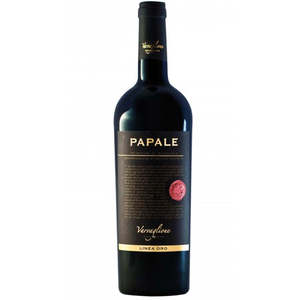 Vin Rouge Italien Primitivo Di Manduria DOP Papale Oro Vin de Table Goût Sec Riche Plats aux Pâtes Rôtissons 6 Bouteilles/Boîte Varvaglione - Product Image 1