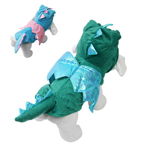 Disfraz de dinosaurio para perros y gatos, ropa creativa para mascotas de Halloween, atuendo usable para todas las estaciones - Product Image 3