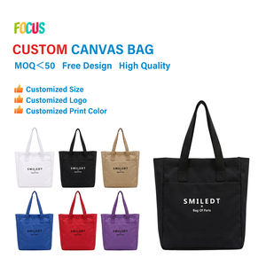 Women's Tote <strong>Bags</strong> Laptop <strong>Large</strong> Canvas <strong>Bag</strong> Custom Design <strong>Works</strong> Tote with Pocket for Fitness Gym White Casual Shopper <strong>Bags</strong> OEM - Product Image 4
